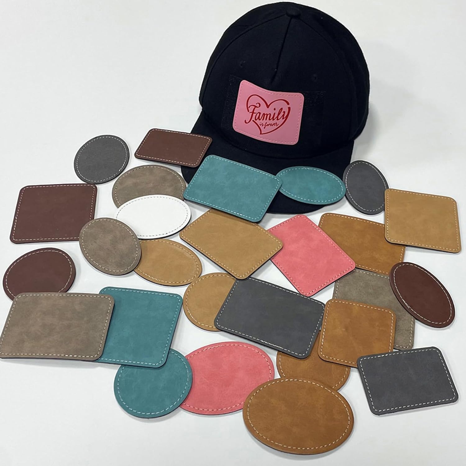 Hat Sublimation Blank - Patchs de chapeau en similicuir vierges