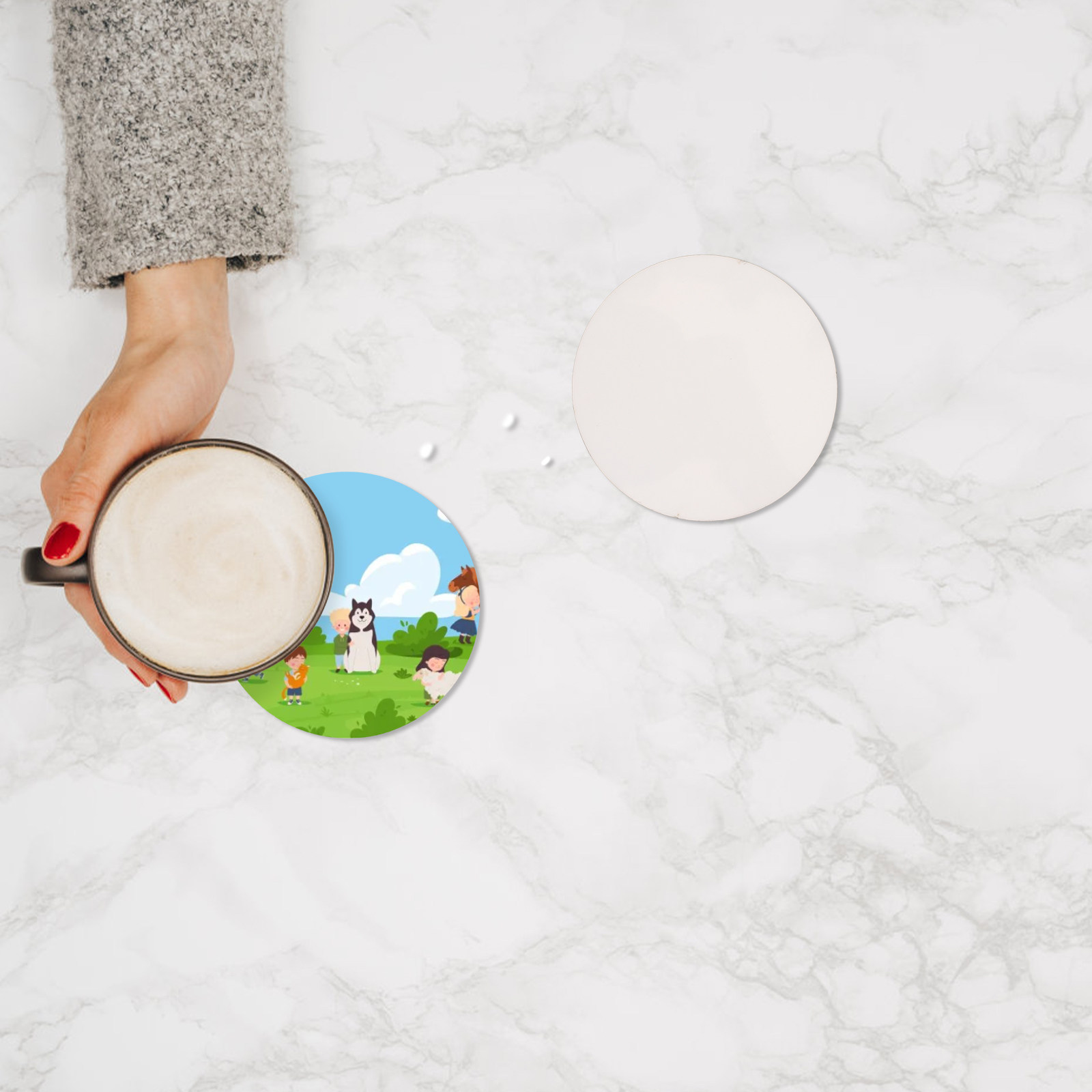 10 pièces de sous-verres en bo - Coaster Sublimation Blank avis et prix